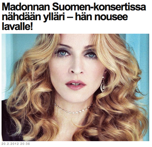 Madonna nousee lavalle